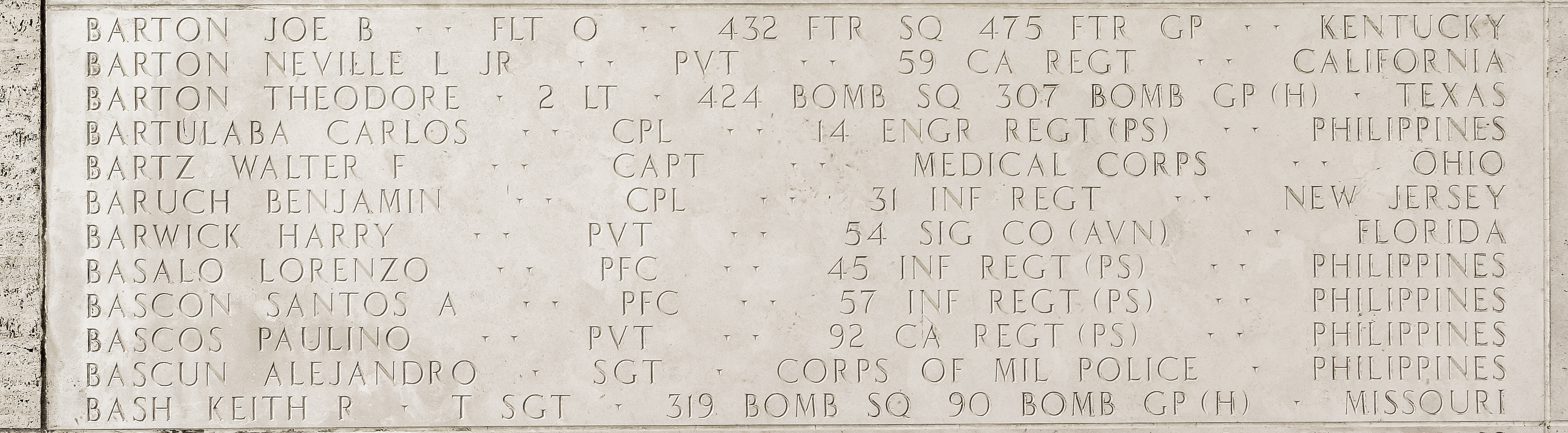 Keith R. Bash, Technical Sergeant